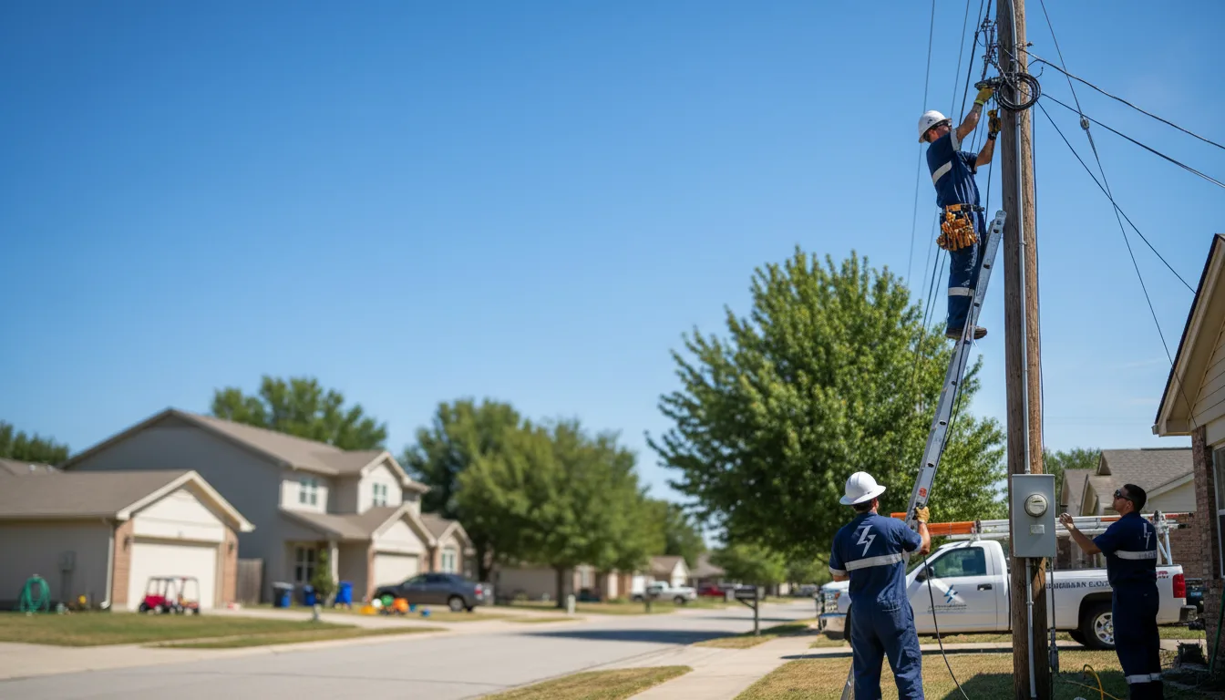 Residential electrician providing installation services in Woods Cross, UT